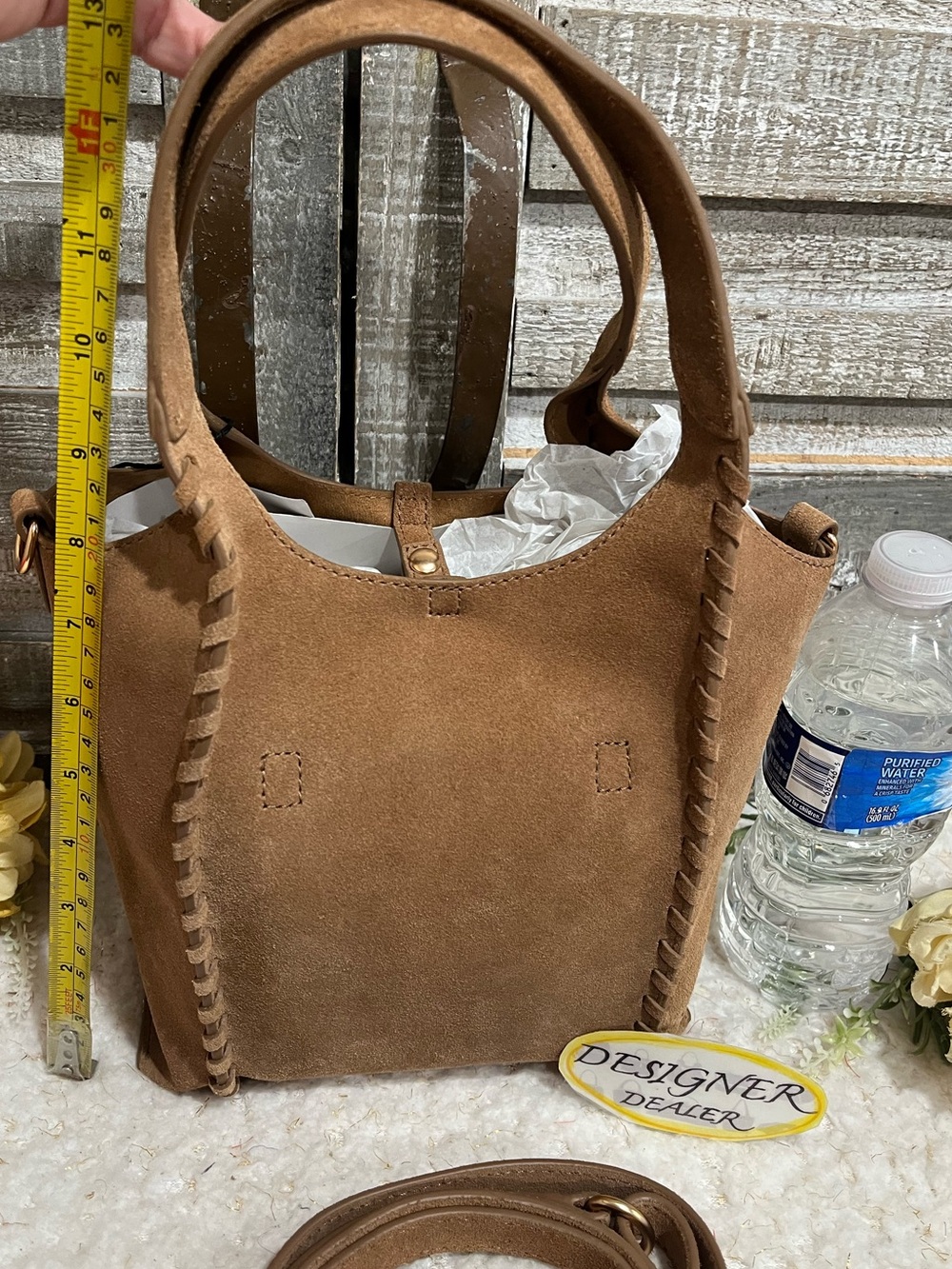 Sam Edelman Sylvia Whipstitch Mini Bucket Bag NWT! - Picture 5 of 12